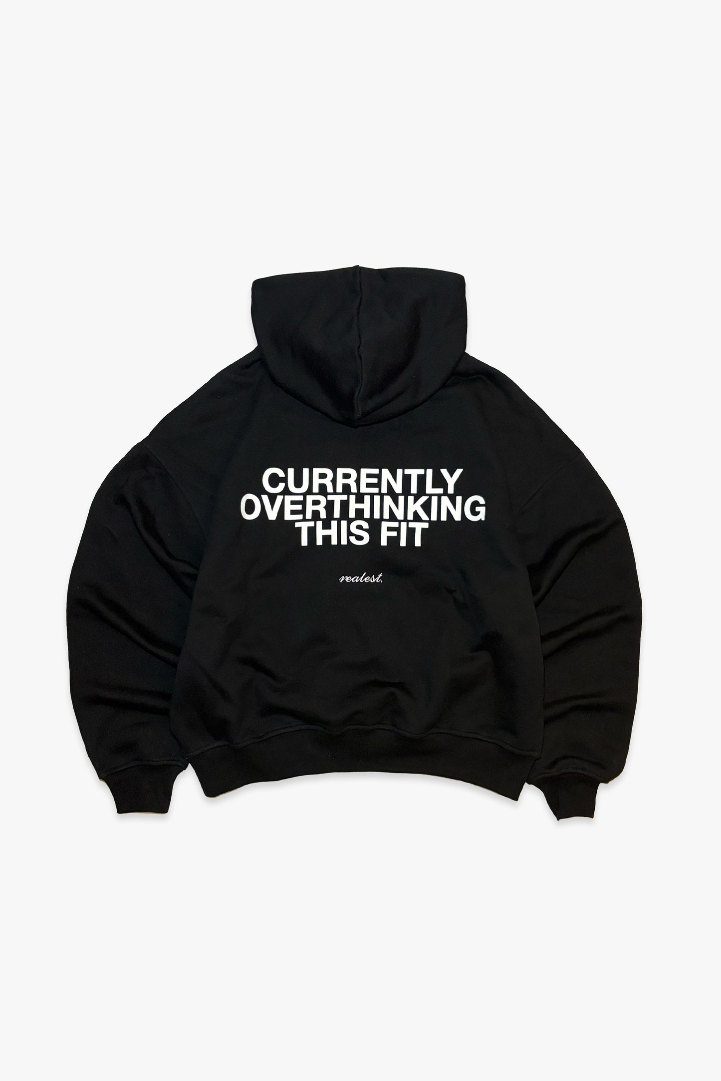 OVERTHINKING HOODIE BLACK
