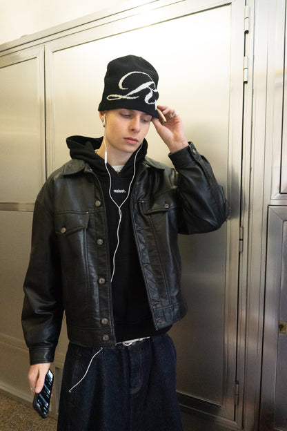 LOVE, REALEST BEANIE BLACK