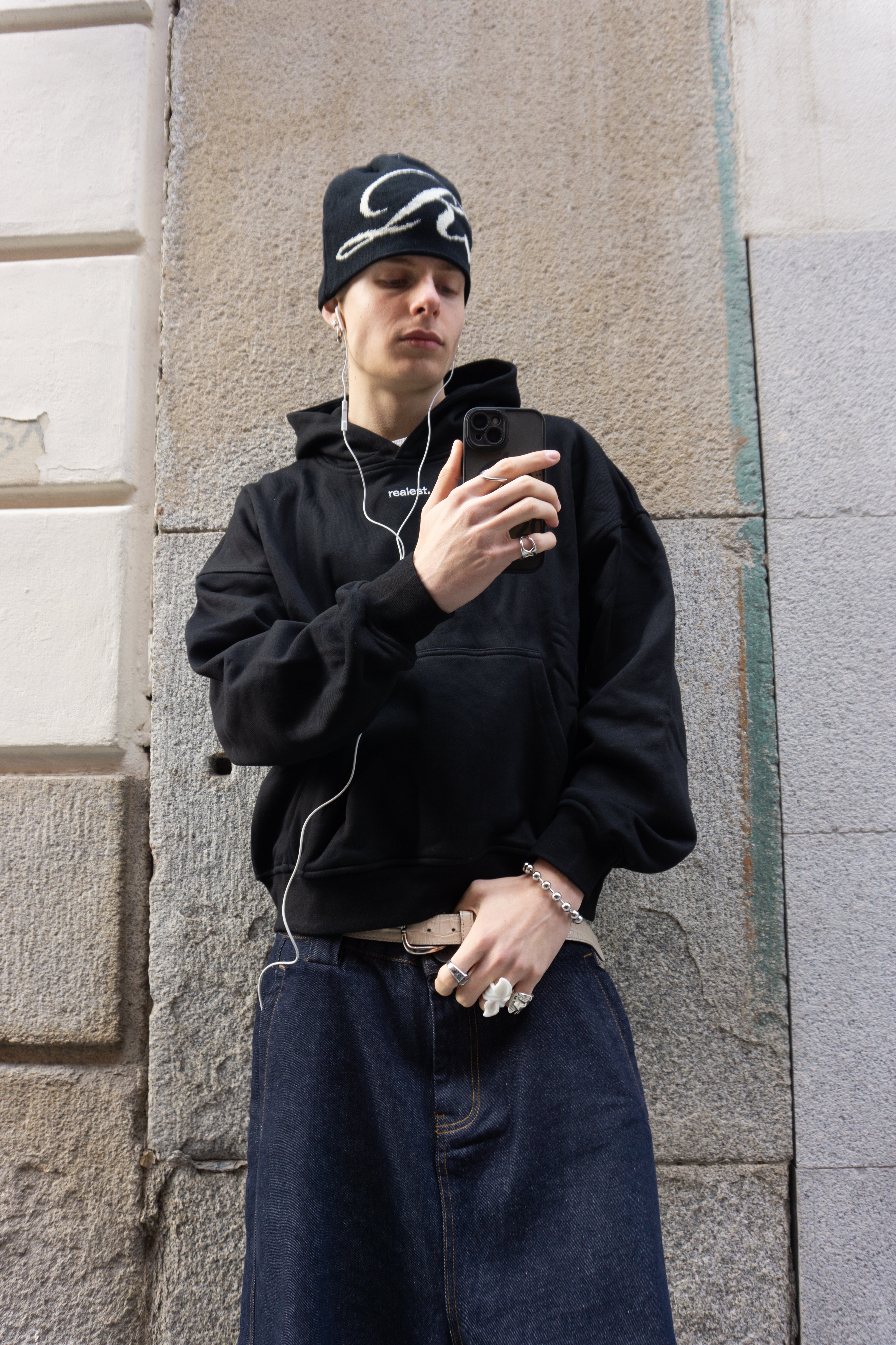 Overthinking Hoodie Black