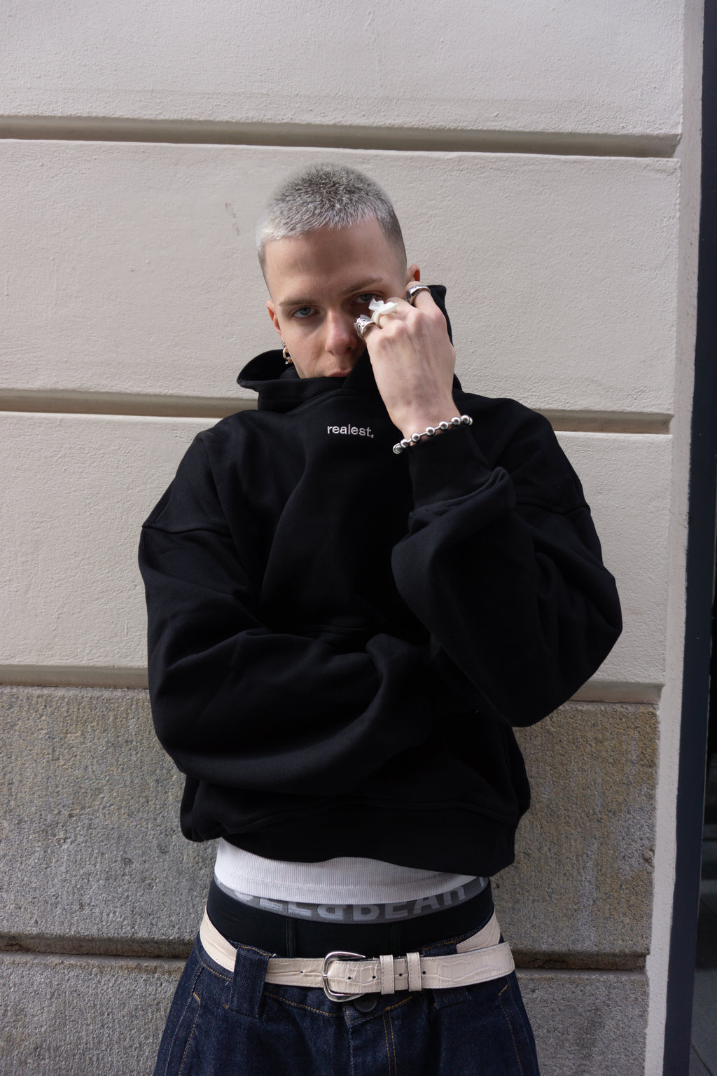 Overthinking Hoodie Black