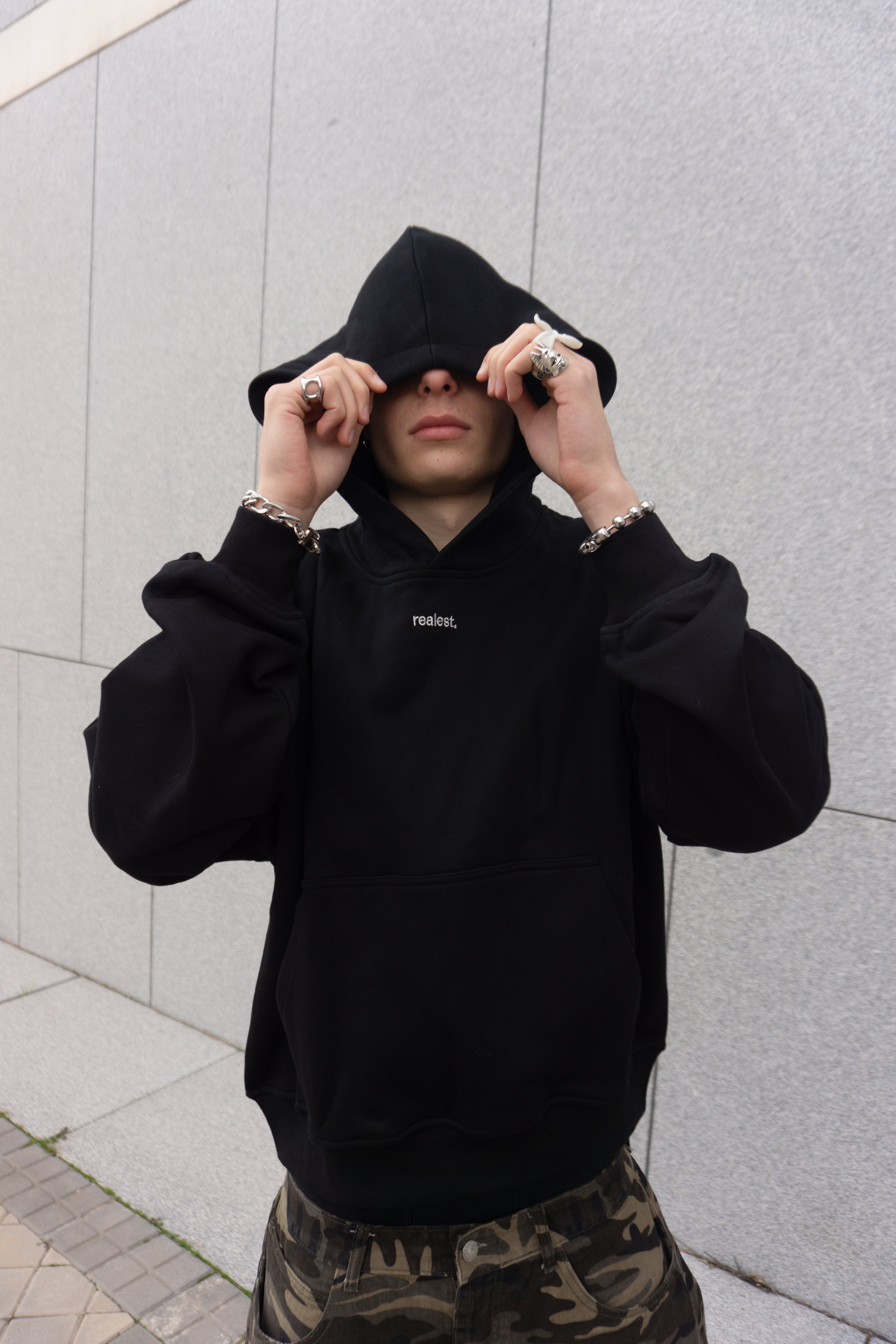 Overthinking Hoodie Black