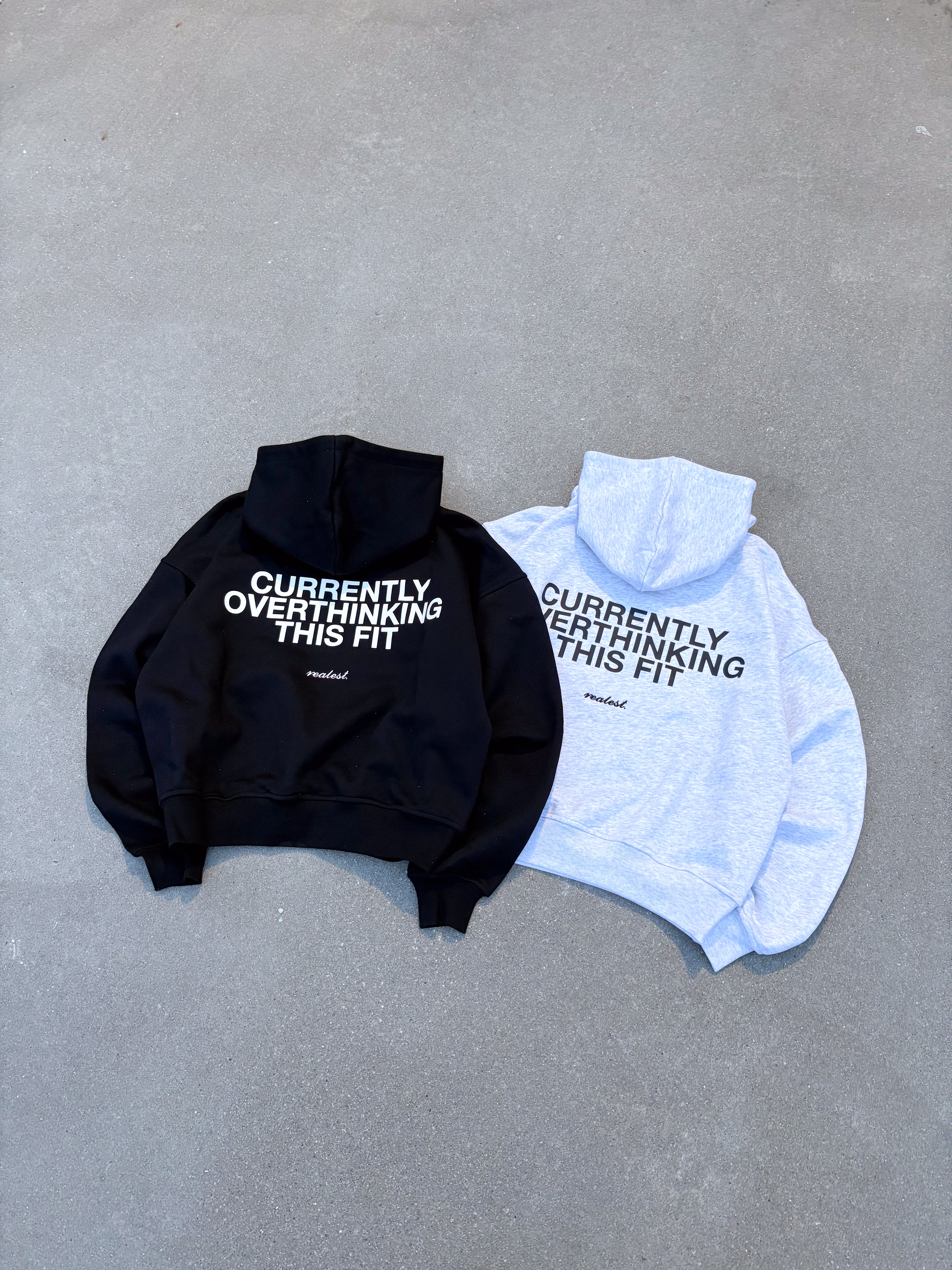 Overthinking Hoodie Grey